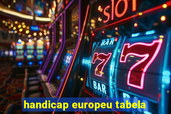 handicap europeu tabela